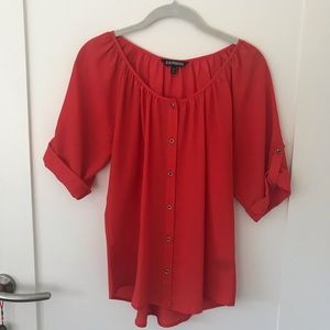 Express Orange Blouse